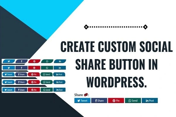 Add Social Media Sharing Buttons To WordPress Without Plugin [No JavaScript]